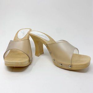 Vintage Candie's Clear Mule